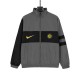 Inter milan windbreaker jacket mens gray tracksuit 2026-2027